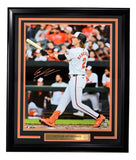 Gunnar Henderson Signed Framed 16x20 Baltimore Orioles Swing Photo BAS