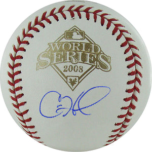 Pre -Order Cole Hamels Phillies Autographed 2008 World Series Baseball Beckett Authentication Sports Integrity