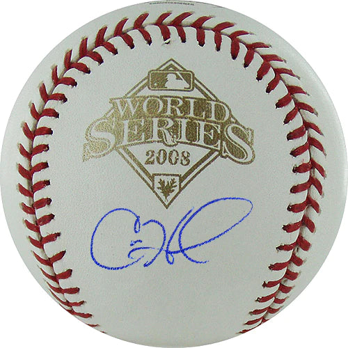 Pre -Order Cole Hamels Phillies Autographed 2008 World Series Baseball Beckett Authentication