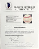 Hank Aaron Signed Milwaukee Braves National League Baseball BAS LOA AB51344 Sports Integrity