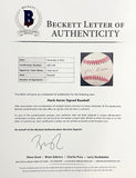 Hank Aaron Signed Milwaukee Braves National League Baseball BAS LOA AB51349