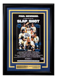 Carlson Hansen Nicholls Signed Framed 11x17 Slapshot Photo w/ 2 Inscriptions BAS