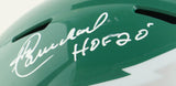 Harold Carmichael Signed Philadelphia Eagles FS T/B Replica Helmet HOF 20 JSA QR