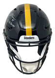 James Harrison Signed Steelers FS Authentic SpeedFlex Helmet 2x SB Champs BAS