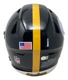 James Harrison Signed Steelers FS Authentic SpeedFlex Helmet 2x SB Champs BAS