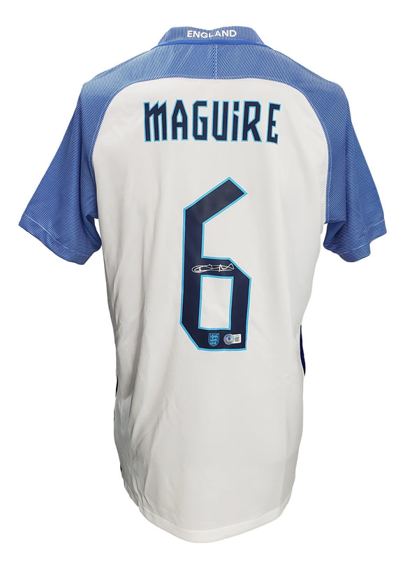 Harry Maguire Signed England Nike 2016 National Team XL Soccer Jersey BAS Sports Integrity