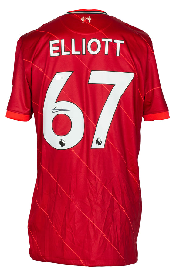 Harvey Elliott Signed Nike Liverpool FC Soccer Jersey BAS Sports Integrity