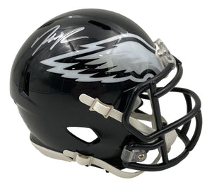 Haason Reddick Signed Philadelphia Eagles Black Mini Speed Helmet JSA ITP