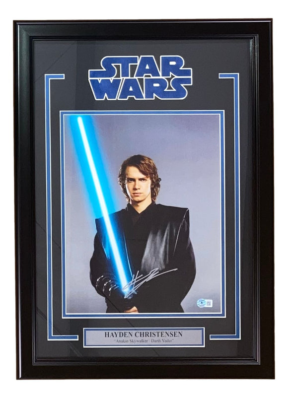 Hayden Christensen Signed Framed 11x14 Star Wars Anakin Skywalker Photo 2 BAS