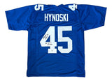 Henry Hynoski New York Signed Blue Football Jersey SB XLVI Champs SI COA