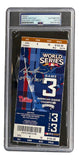 Hideki Matsui Signed NY Yankees 2009 World Series Game 3 Ticket 09 WS MVP PSA