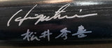 Hideki Matsui Yankees English/Japanese Signed Black Louisville Slugger Bat BAS Sports Integrity