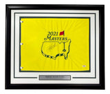 Hideki Matsuyama Signed Framed 2021 Masters Golf Flag PSA/DNA