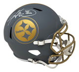 Hines Ward Signed Pittsburgh Steelers Full Size Slate Replica Speed Helmet BAS