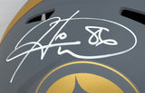 Hines Ward Signed Pittsburgh Steelers Full Size Slate Replica Speed Helmet BAS