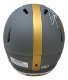 Hines Ward Signed Pittsburgh Steelers Full Size Slate Replica Speed Helmet BAS