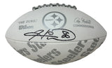 Hines Ward Signed Pittsburgh Steelers Wilson NFL Team Series Football BAS