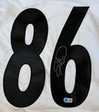 Hines Ward Pittsburgh Signed White Football Jersey BAS