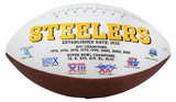 Hines Ward Signed Pittsburgh Steelers Logo Football JSA ITP Sports Integrity