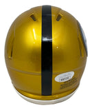 Hines Ward Signed Pittsburgh Steelers Mini Flash Speed Replica Helmet JSA Sports Integrity