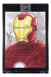 Iron Man Original 1/1 Sketch Card Signed by Artist Tom Hodges