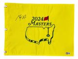 Max Homa Signed 2024 Masters Golf Flag BAS