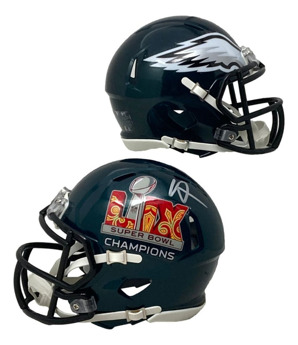 Howie Roseman Signed Philadelphia Eagles Super Bowl 59 LIX Mini Speed Helmet BAS