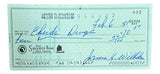 Hoyt Wilhem Baltimore Orioles Signed Personal Bank Check #422 BAS Sports Integrity