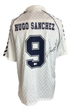 Hugo Sanchez Signed Real Madrid Hummel Soccer Jersey Sep/25 Inscribed BAS