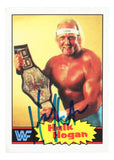 Hulk Hogan Signed Reprint 1985 Topps #1 Rookie Card BAS