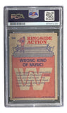 Hulk Hogan Signed 1985 Topps #56 WWF WWE Rookie Card PSA