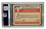 Hulk Hogan Signed 1985 Topps #1 WWF WWE Rookie Card PSA Auto Gem MT 10