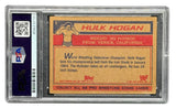 Hulk Hogan Signed 1985 Topps #1 WWF WWE Rookie Card 2 PSA