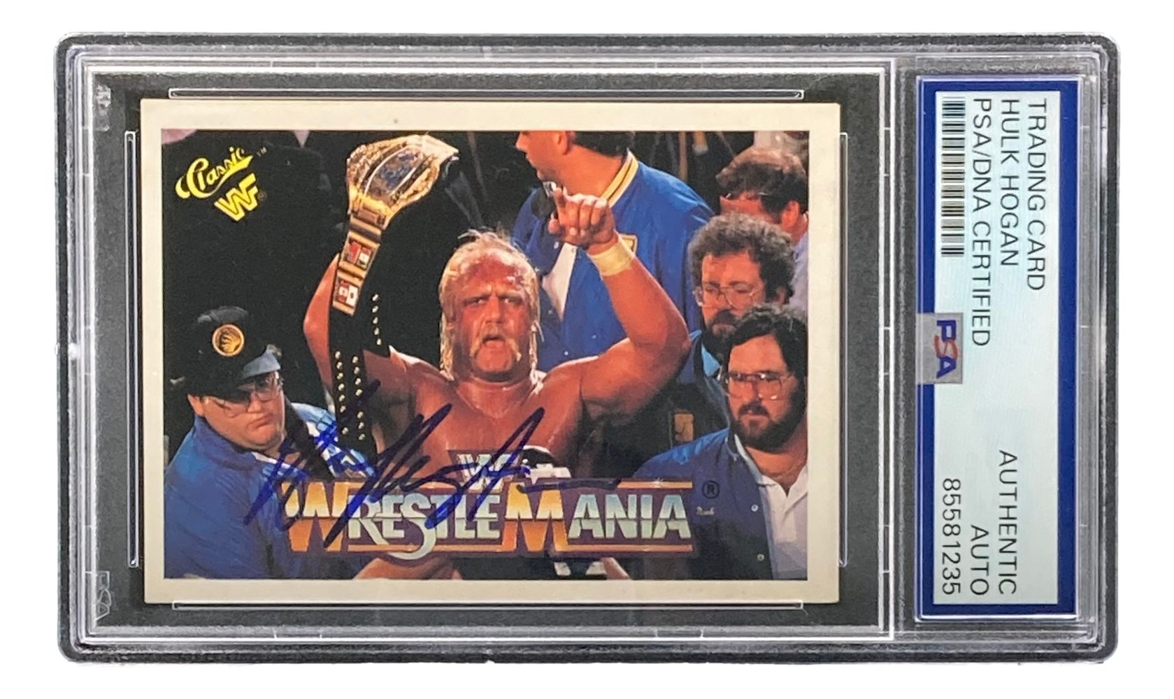 Hulk Hogan Signed 1990 Classic WWF Wrestlemania #11 Trading Card