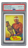 Hulk Hogan Signed RP 1985 Topps Rookie WWF Wrestling Card PSA Gem 10