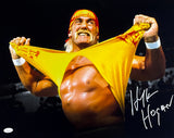 Hulk Hogan Signed 16x20 WWE Shirt Rip Wrestling Photo JSA