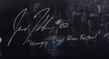 Jason Kelce Signed Framed 16x20 Eagles SB Photo Hungry Dogs Run Faster! JSA Holo