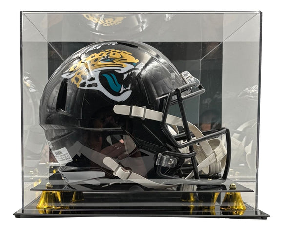 Travis Hunter Signed Jacksonville Jaguars FS Speed Replica Helmet BAS w/ Case