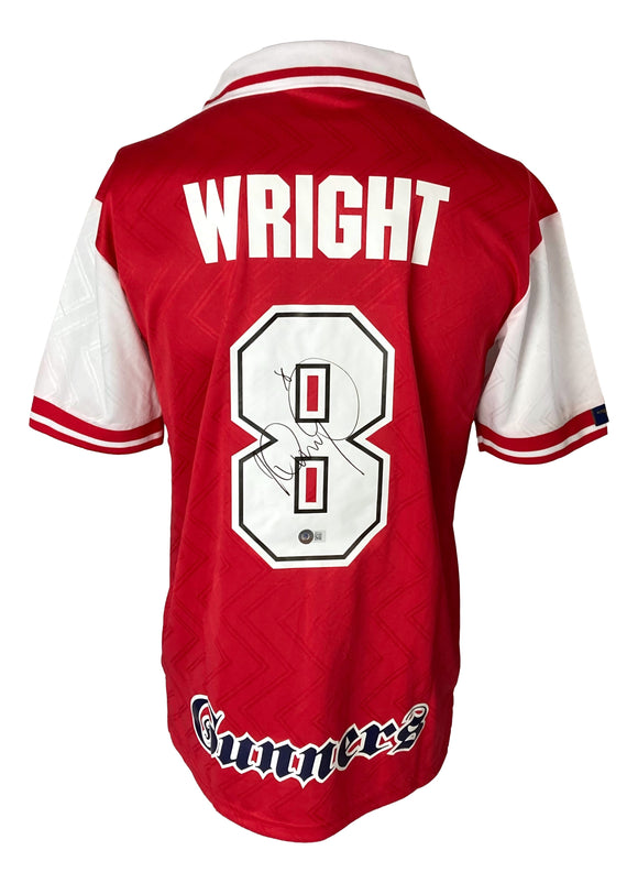Ian Wright Signed Arsenal Nike Soccer Jersey BAS Sports Integrity
