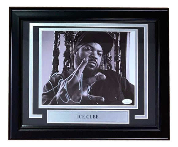 Ice Cube Signed Framed 8x10 Photo JSA