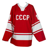 Igor Larionov Signed Red Custom Pro Style Hockey Jersey JSA