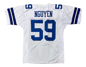 Dat Nguyen Custom White Pro-Style Football Jersey Sports Integrity
