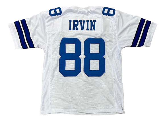 Michael Irvin Custom White Pro-Style Football Jersey