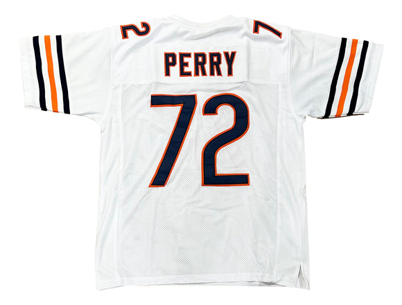 William Perry Custom White Pro-Style Football Jersey Sports Integrity