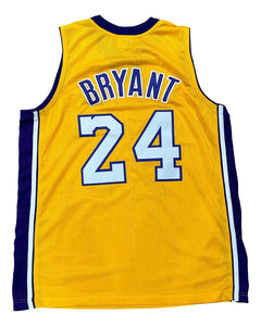 Kobe Bryant Custom Yellow Pro-Style #24 Basketball Jersey Sports Integrity
