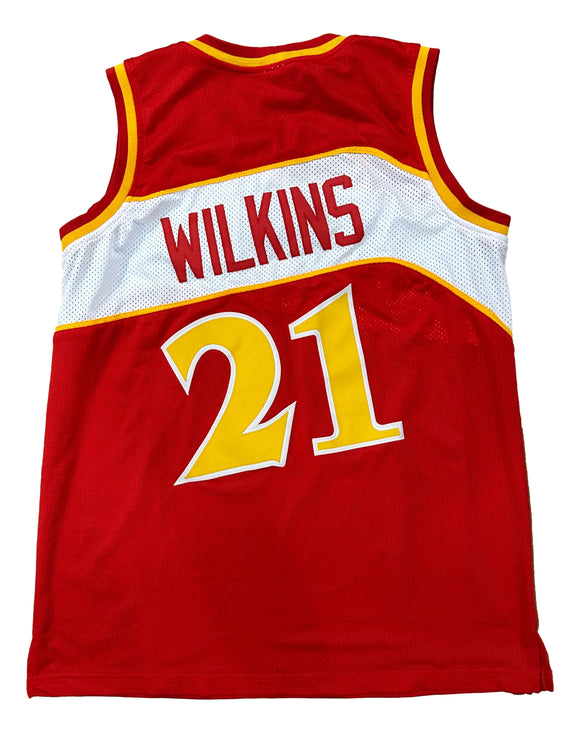 Dominique Wilkins Custom Red Pro-Style Basketball Jersey Sports Integrity