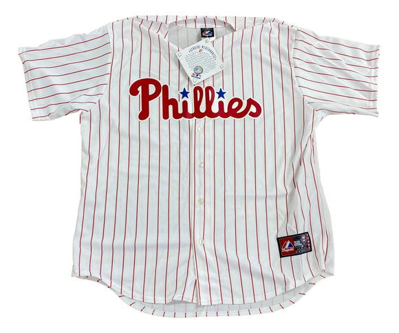 Philadelphia Phillies Majestic Pinstripe Baseball Jersey