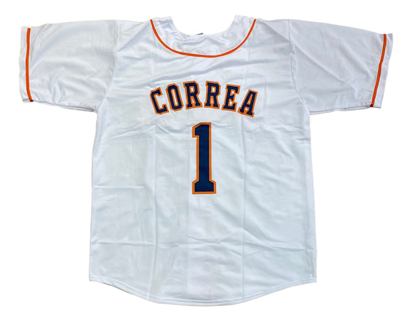 Carlos Correa Custom White Pro-Style Baseball Jersey Sports Integrity