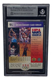 Penny Hardaway Signed Slabbed USA 1996 Upper Deck USA #4 Basketball Card BAS Sports Integrity