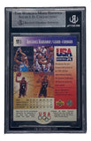 Penny Hardaway Signed Slabbed Upper Deck USA 1996 #3 Basketball Trading Card BAS Sports Integrity
